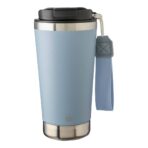 Recycled stainless steel double-walled drinking mug 500 ml Kayla - Image 5