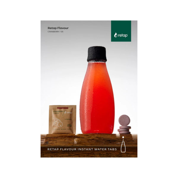 Retap flavour Instant Water Tabs: Cranberry
