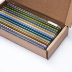 Ecotaste GLASShalm 50-piece box, clear glass or colored, incl. laser engraving - Slika 8