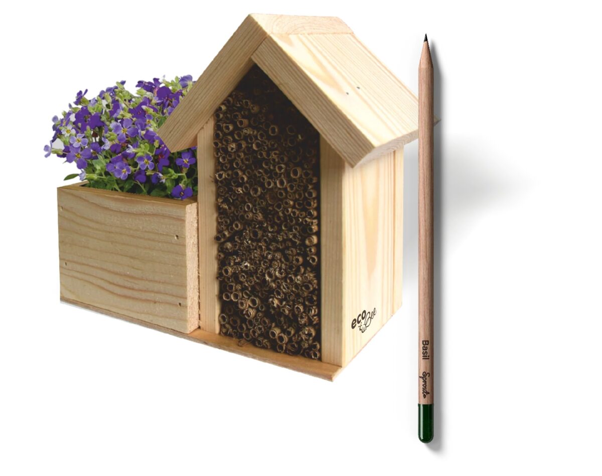resort_20prout ecoBee - Bee hotel **"Bed and Breakfast" including Sprout pencil – in custom design with customer branding. - Slika 1