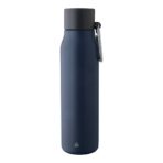 Recycled stainless steel double-walled drinking bottle (600 ml) Cassian - Image 5