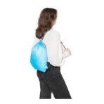 Recycled rPET polyester (210D) drawstring backpack Enrique - Image 7