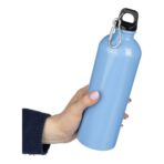Recycled stainless steel single walled bottle (750 ml) Emeric - Image 7