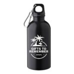 Recycled stainless steel single walled bottle (400 ml) Sable - Image 2