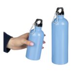 Recycled stainless steel single walled bottle (400 ml) Sable - Image 9