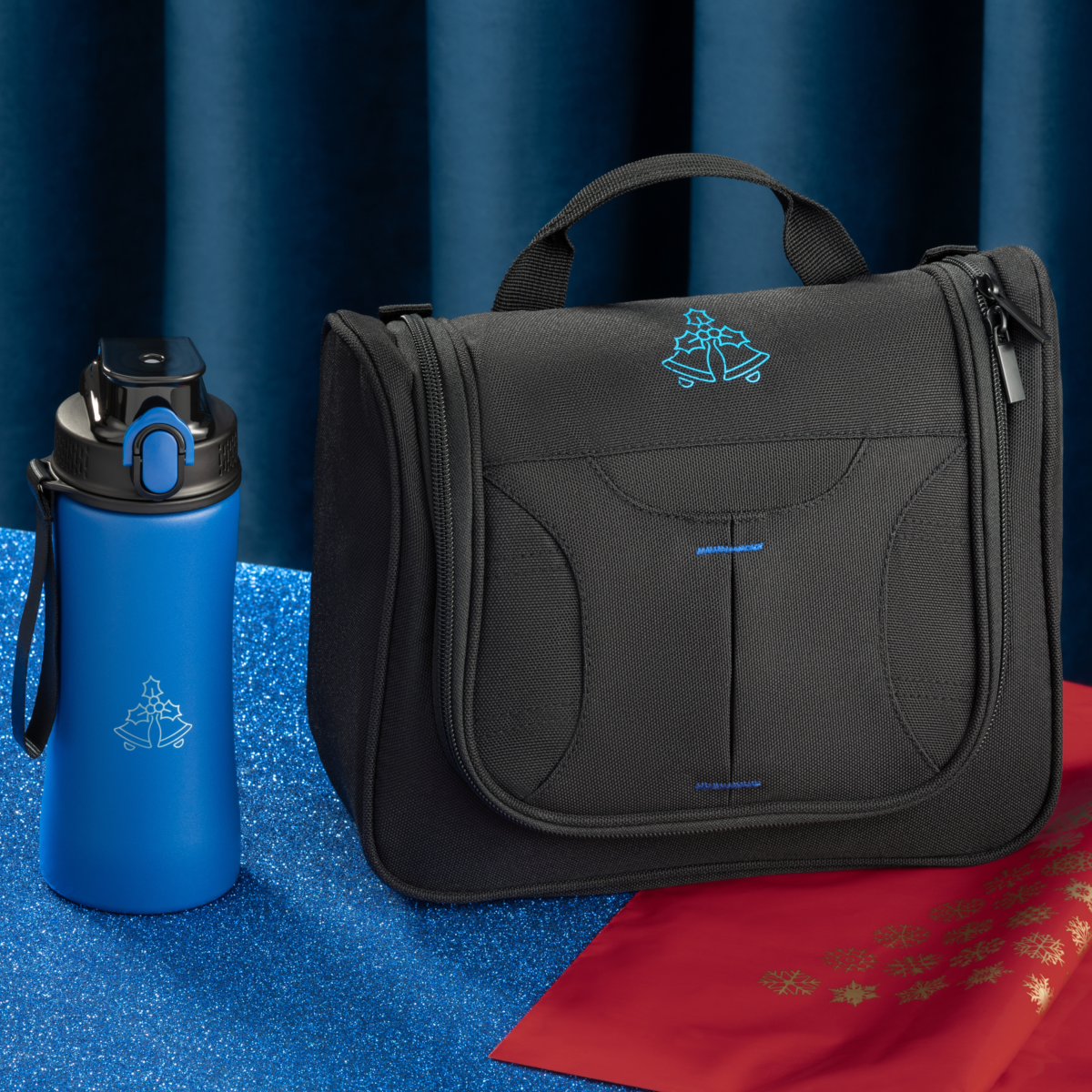 hbn03_ft160 Primo Set Iii: Steel Bottle And Cosmetic Bag - Image 1