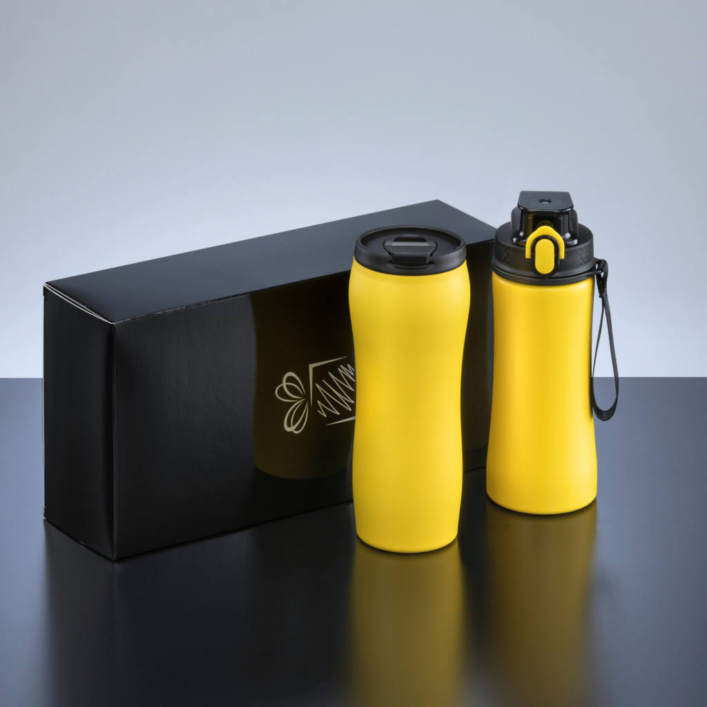 Drinking Set: Thermal Mug And Steel Bottle