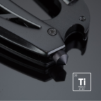 Titanium-coated Steel Multi-function Tool Optima With Carabiner - Slika 4