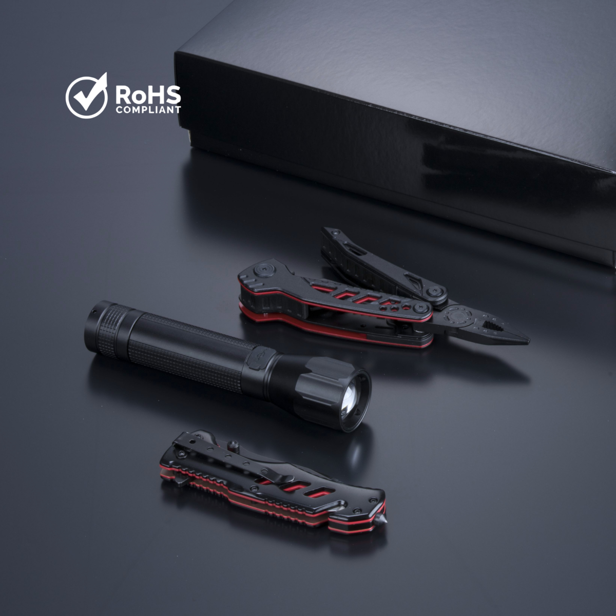 Optima Set Iii: Multitool, Rescue Knife, And Large Flashlight - Slika 1