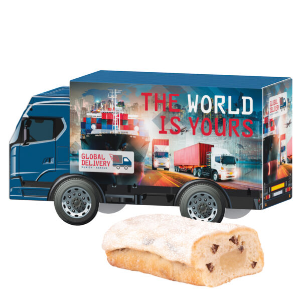 3D present truck, 4 WEISS mini gingerbreads
