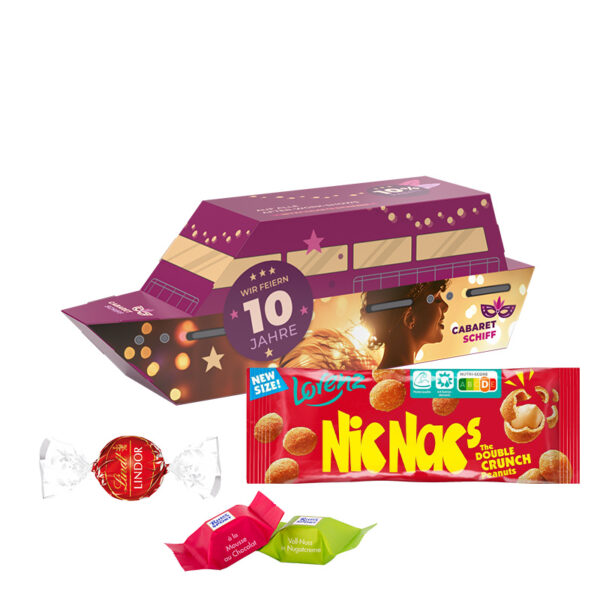 3D present ship, Lorenz nut & fruit