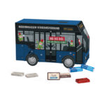 Adventski kalendar autobus, mini čokoladice u papiru za crtanje