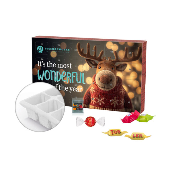 Advent calendar eco L, cardboard inlay, Trolli Team Jelly Bears