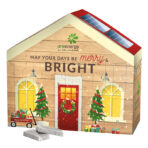 Advent calendar house, mini chocolate bars in glassine paper - Image 2