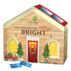 Advent calendar house, share mini chocolate bars - Image 2