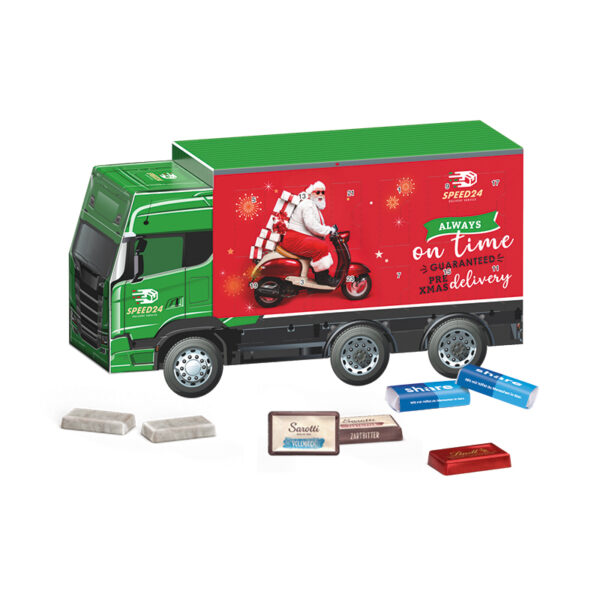Advent calendar truck, Sarotti chocolate bars mixed