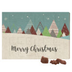 Classic wall advent calendar, grass paper, landscape, filled with Friedel milk chocolate - Image 2