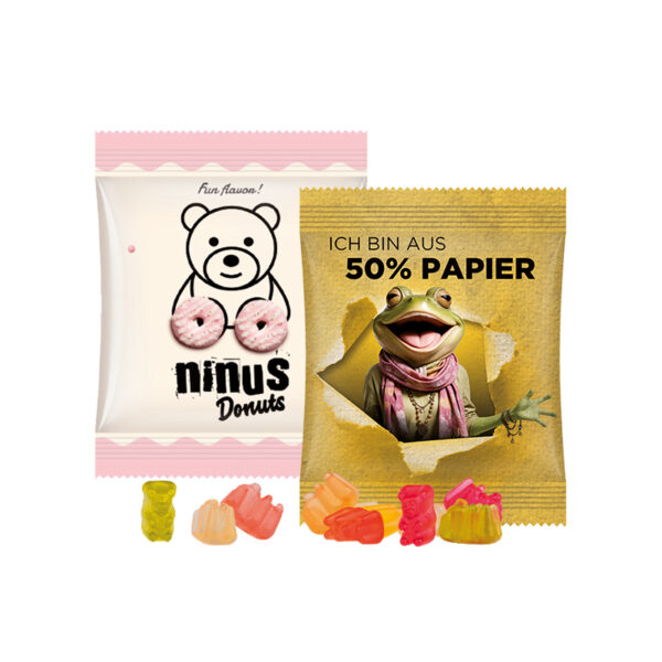 Mini bag 7g, foil transparent, jelly gums basic bears mini