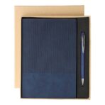 Recycled PU notebook (A5) and ballpen set Tarek - Slika 2