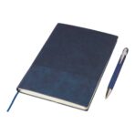Recycled PU notebook (A5) and ballpen set Tarek - Slika 6