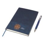Recycled PU notebook (A5) and ballpen set Tarek - Slika 7