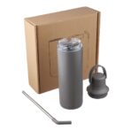 Stainless steel double-walled drinking bottle (500 ml) Omari - Image 22