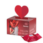 Mini gift box heart, Ritter SPORT chocolate cubes Mousse au Chocolat - Image 2