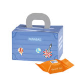 Mini gift box suitcase, Ritter SPORT chocolate cubes double caramel - Slika 2