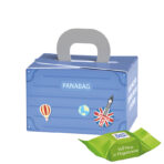 Mini gift box suitcase, Ritter SPORT chocolate cubes whole Hazelnut in Praline Cream - Image 2