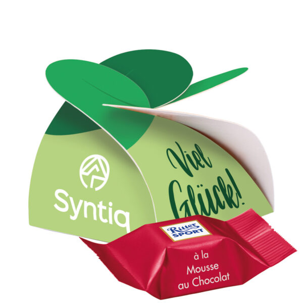 Small present, Ritter SPORT chocolate cubes whole Hazelnut in Praline Cream
