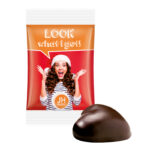 WEISS gingerbread heart, foil white