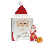 Lindt present, promotional slipcase "christmas tree", LINDOR mini chocolate balls & Santa