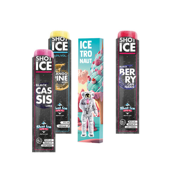 Long box Shot Ice single, blue rasperry, 10,5% vol
