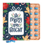 Brand wall advent calendar ECO, cardboard inlay, share mini chocolate bars - Slika 2