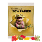 Maxi bag 50g, white foil with approx. 50 % paper content, Trolli fruit jelly gums plane - Image 2