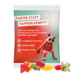 Maxi bag 50g, recyclable paper white, Trolli fruit jelly gums plane - Slika 2