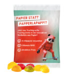 Maxi bag 50g, recyclable paper white, Trolli fruit jelly gums soccer ball - Slika 2