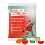 Maxi bag 50g, recyclable paper white, Trolli fruit jelly gums house - Slika 2