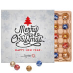 Mini chocolate ball advent calendar, compostable inlay, LINDOR mini chocolate balls