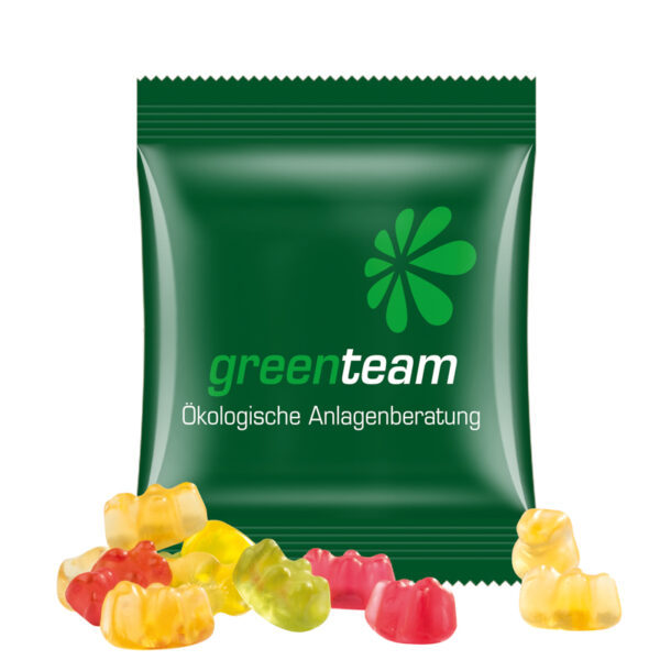 Mini bag 10g, foil transparent, Trolli fruit jelly gums premium bears