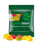 Mini bag 15g, compostable foil transparent, Trolli fruit jelly gums soccer balls - Image 2