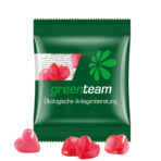 Mini bag 10g, compostable foil transparent, Trolli fruit jelly gums heart - Image 2