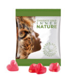 Mini bag 15g, foil white, Trolli fruit jelly gums heart - Slika 2