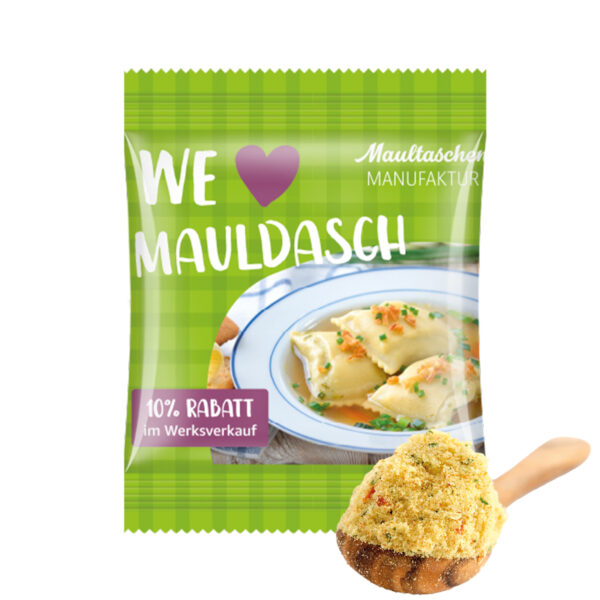 Mini bag 10g, paper foil white, Maistro soup powder
