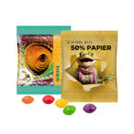 Mini bag 10g, paper foil white, Skittles fruits chewy candy