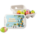 Sixpack classic, six Klett chocolate Easter Eggs, milk chocolate