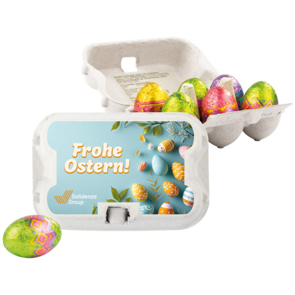 Sixpack premium, six Lindt mini eggs, whole nut
