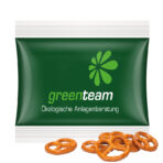 snack midi bag 10g, compostable foil white, salted mini pretzels - Slika 2