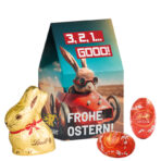 Stand- Up box, Lindt mini easter eggs and bunny
