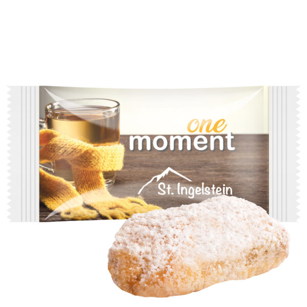 Stollen confectionery with finest marzipan, foil white